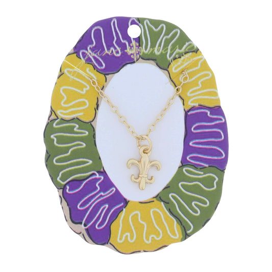 Kids Gold Fleur de Lis Necklace