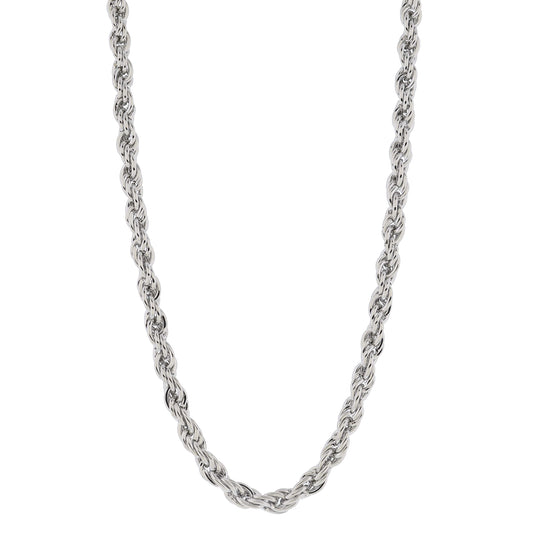 Make Mine Golden! 18K Gold Plated Chunky Silver Rope Chain Necklace