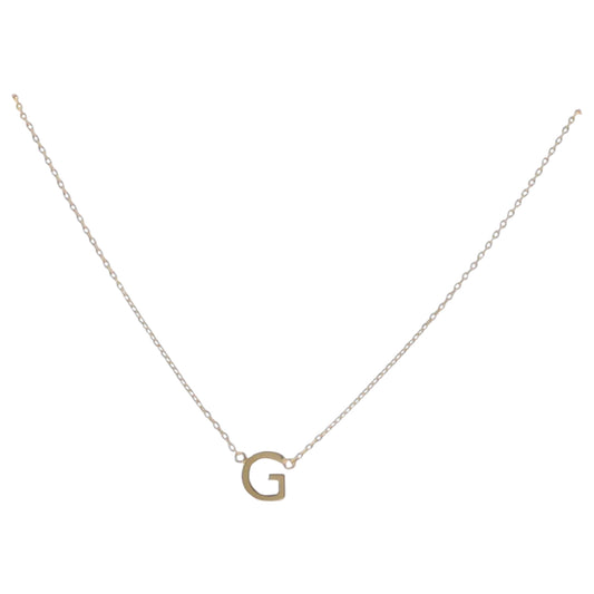Kids Kids 15" 18K Gold Plated Initial "G" Chain Necklace