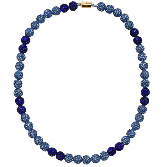 Kids Royal, Blue Bling Disco Ball Beaded Necklace