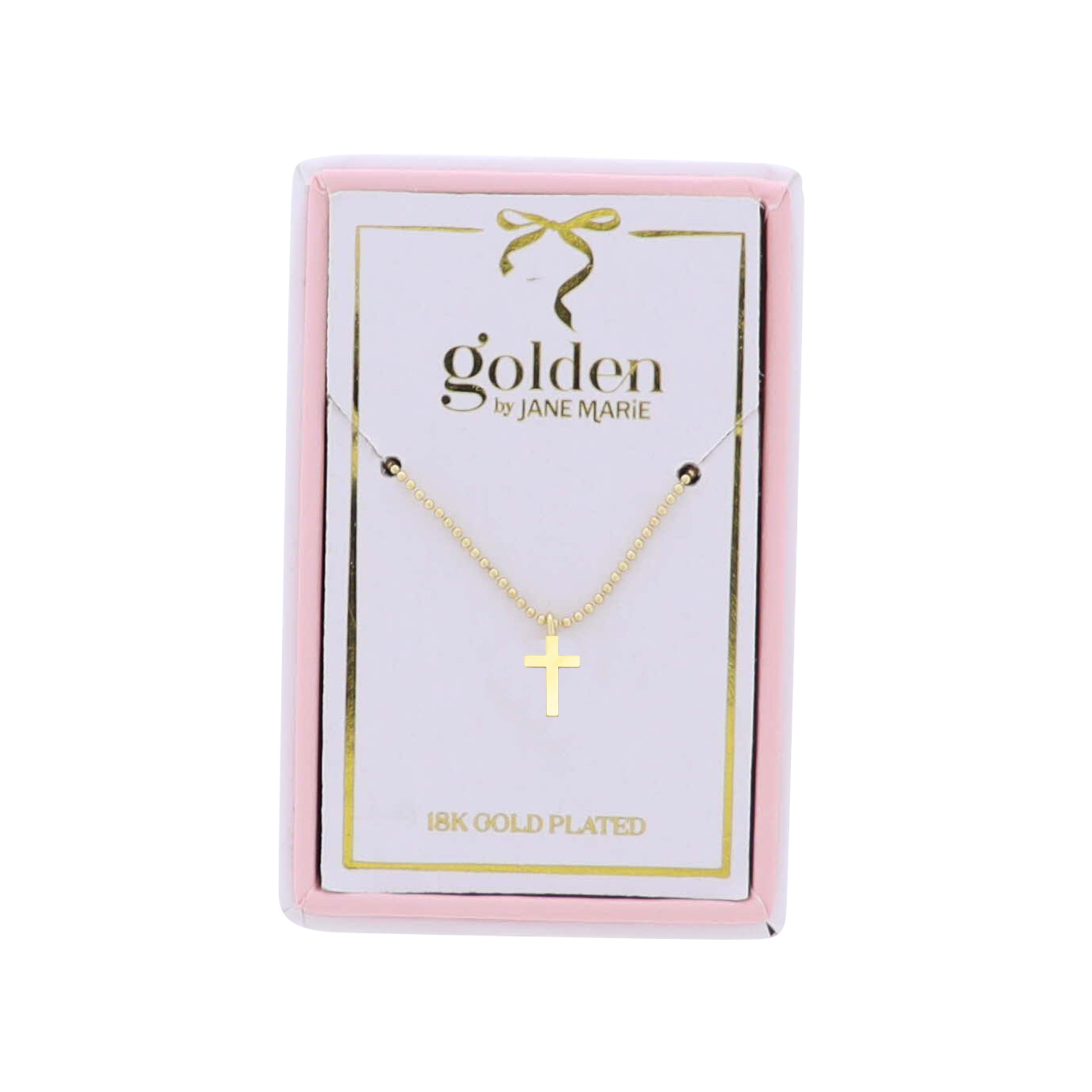 Kids 18K Gold Plated Necklace with Gold Cross