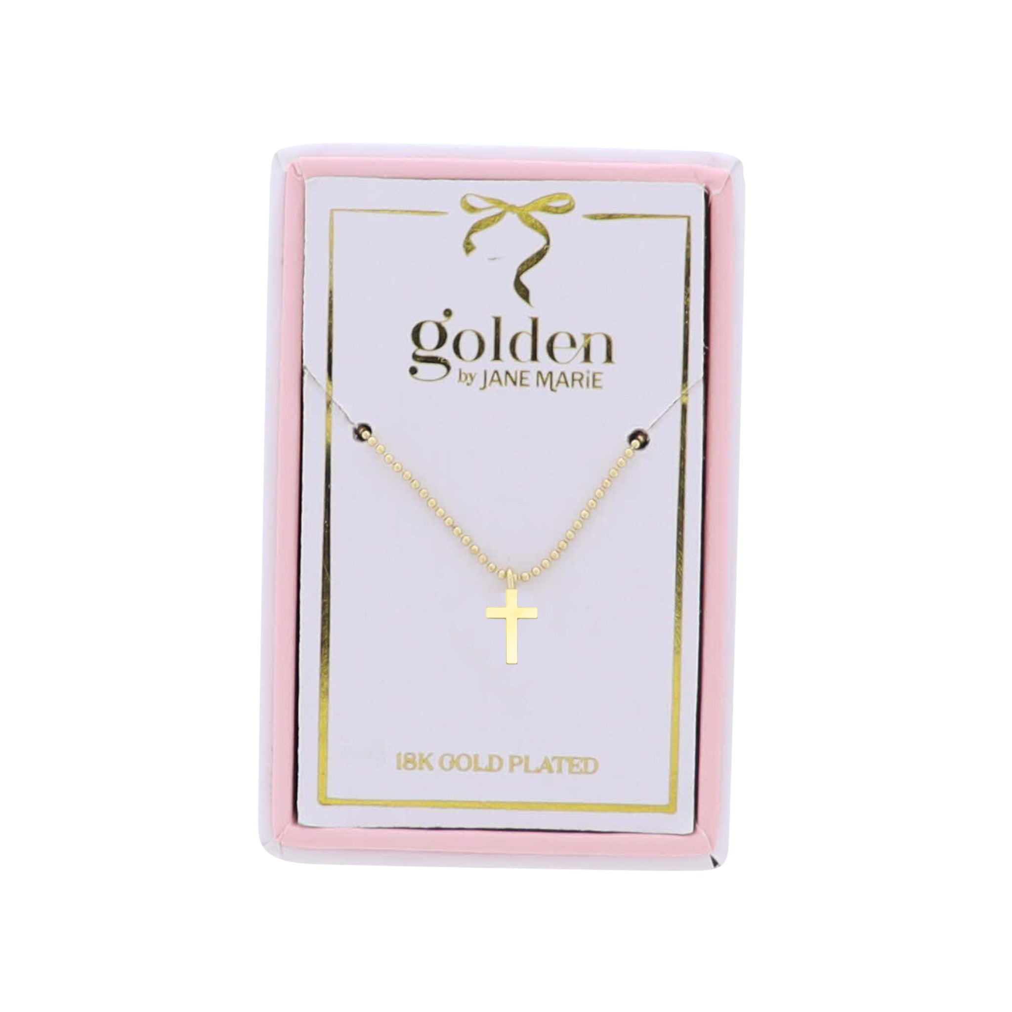 Kids 18K Gold Plated Necklace with Gold Cross
