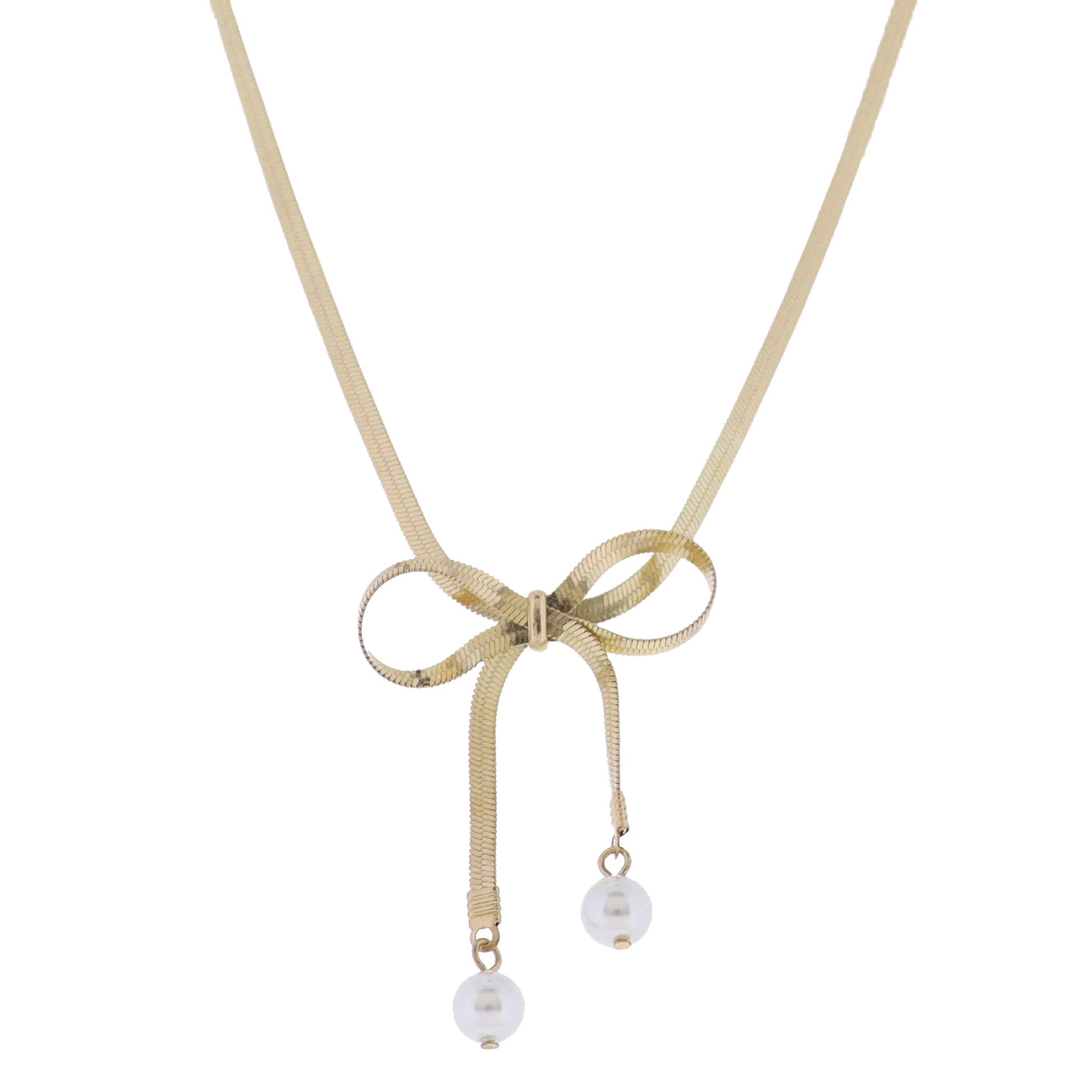 Gold 2 Layer Snake, Ball Chain Chain Necklace