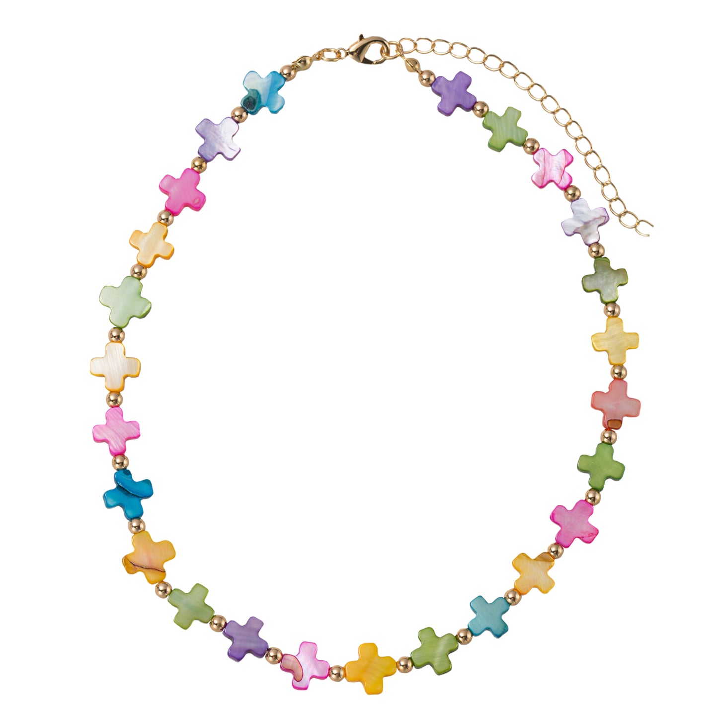 Kids Multi Cross Beaded Necklace