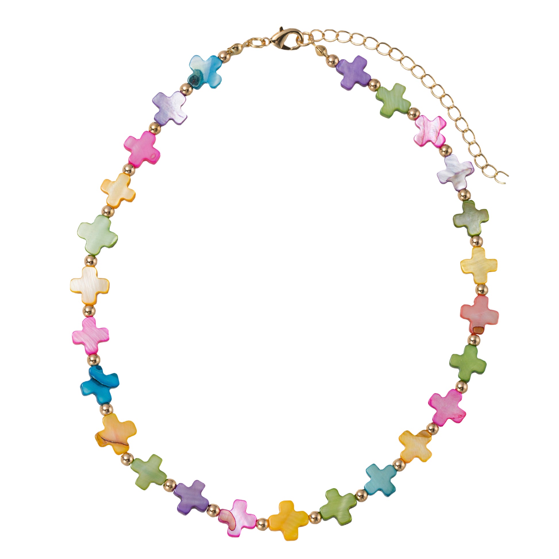 Kids Multi Cross Beaded Necklace