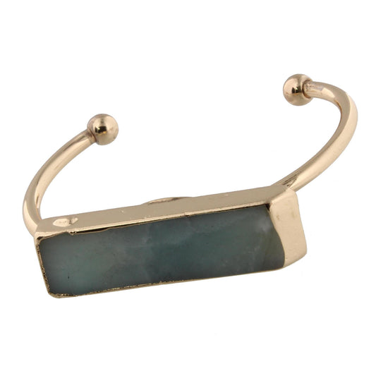 Amazonite Rectangle Cuff Bracelet