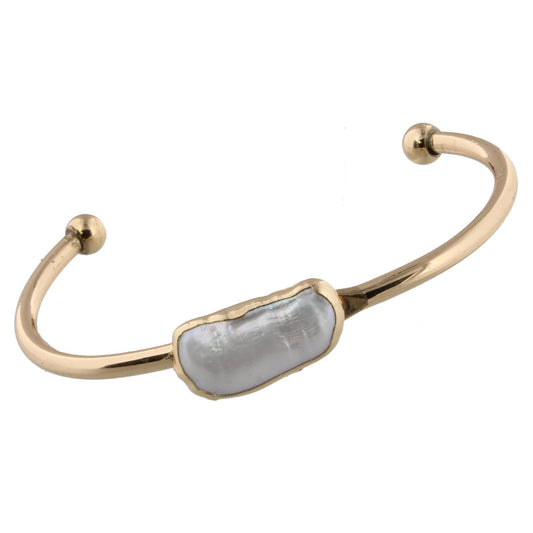 Rectangular Pearl Cuff Bracelet