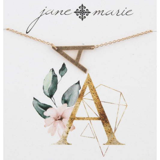 Gold A Initial Bracelet