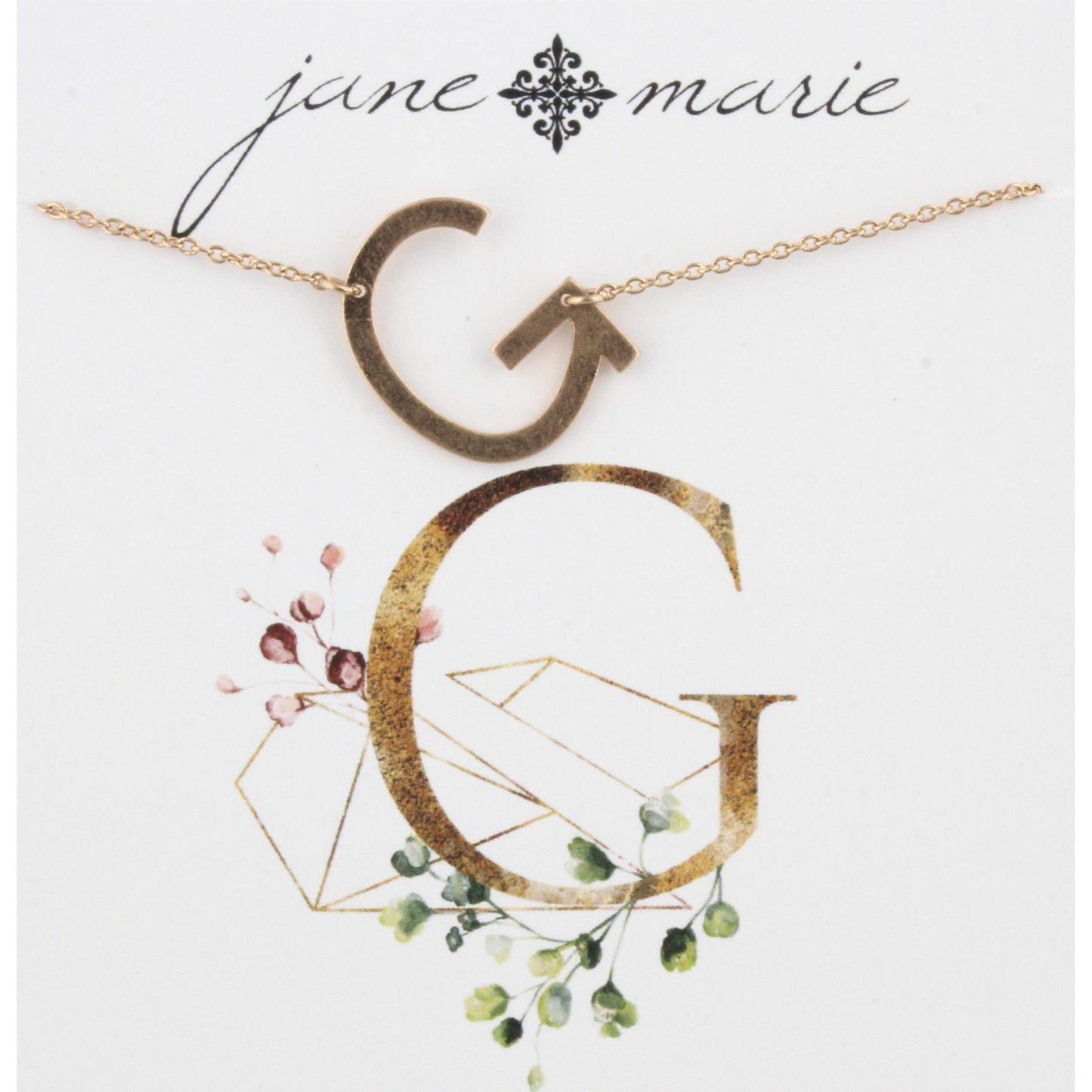 Gold G Initial Bracelet