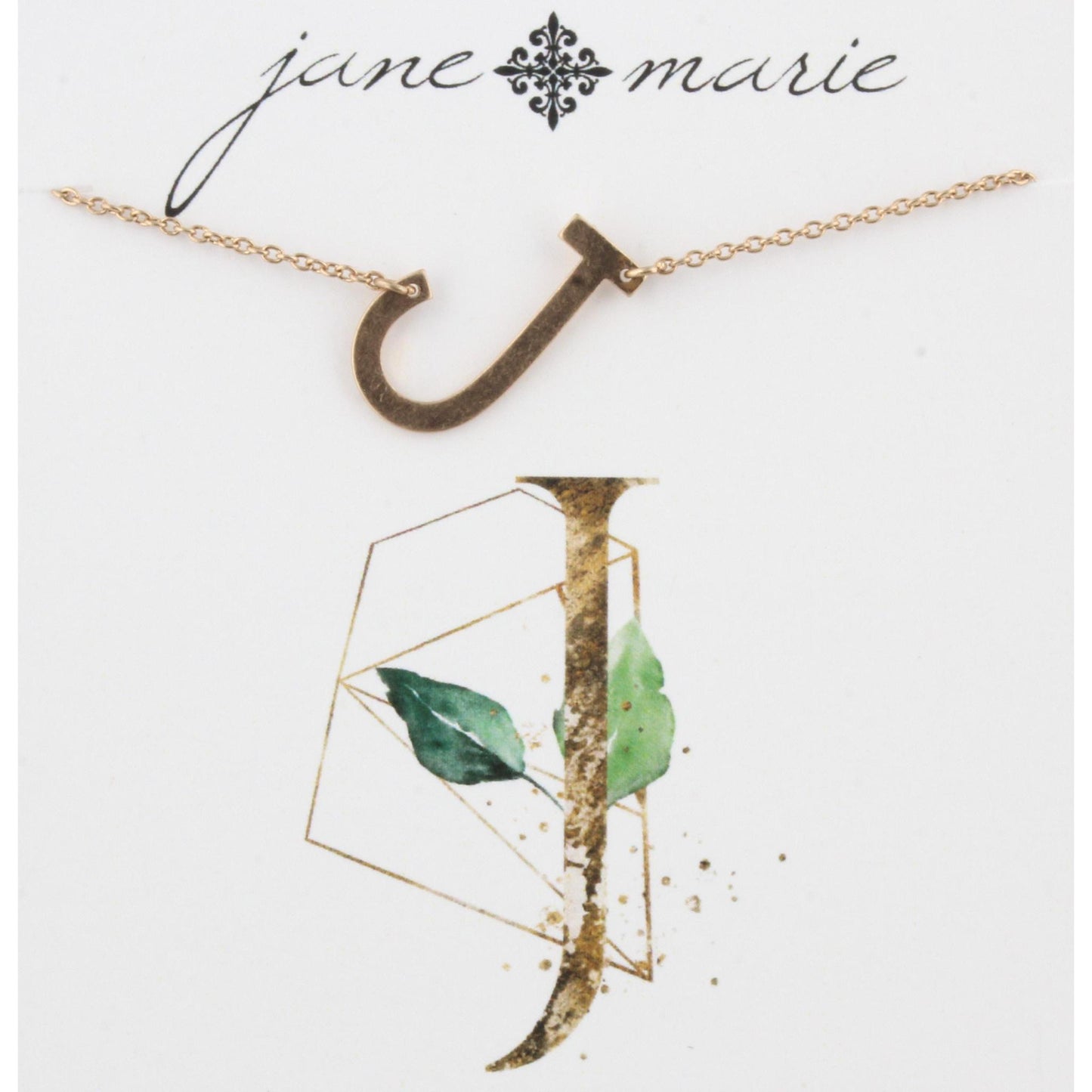 Gold J Initial Bracelet