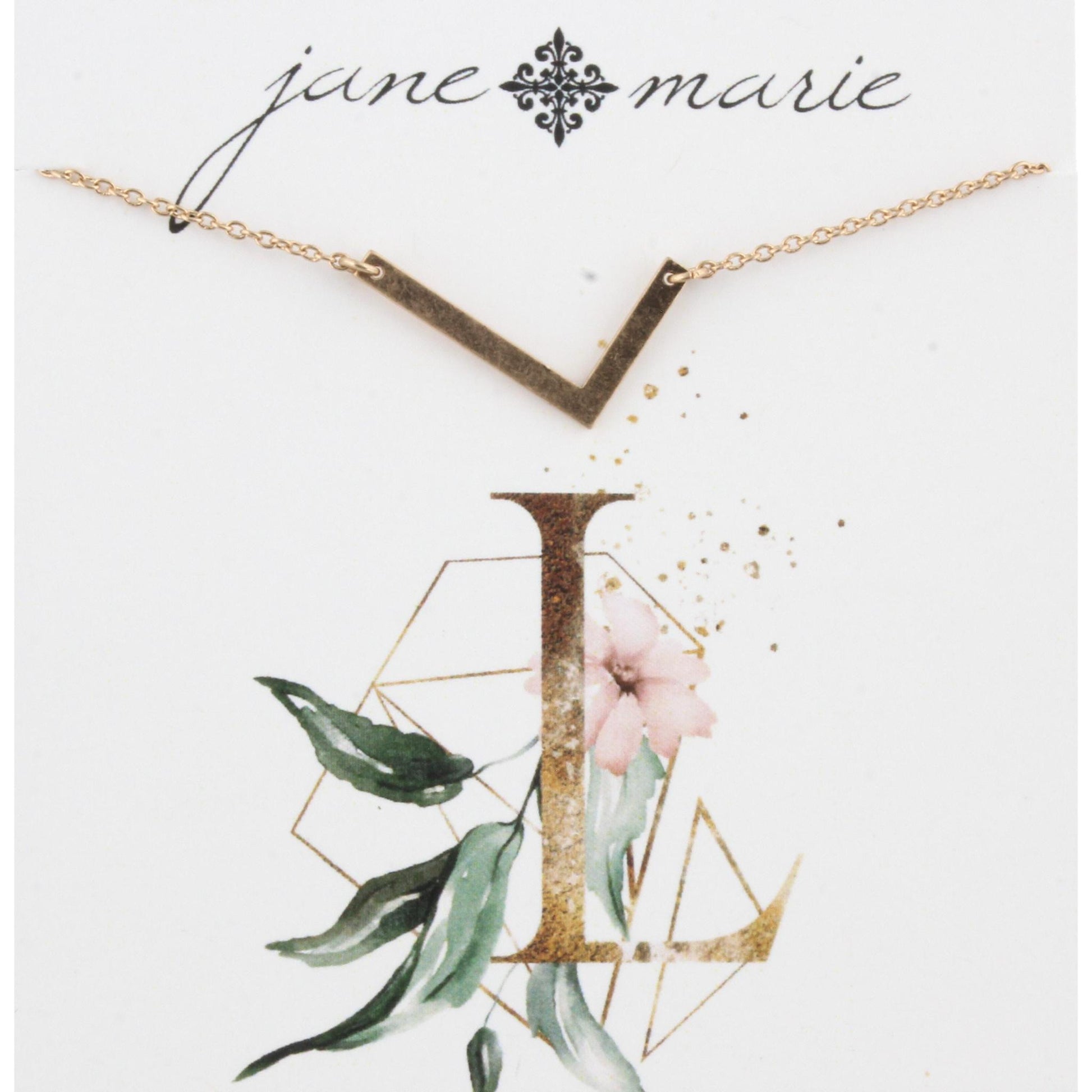Gold L Initial Bracelet