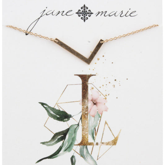 Gold L Initial Bracelet