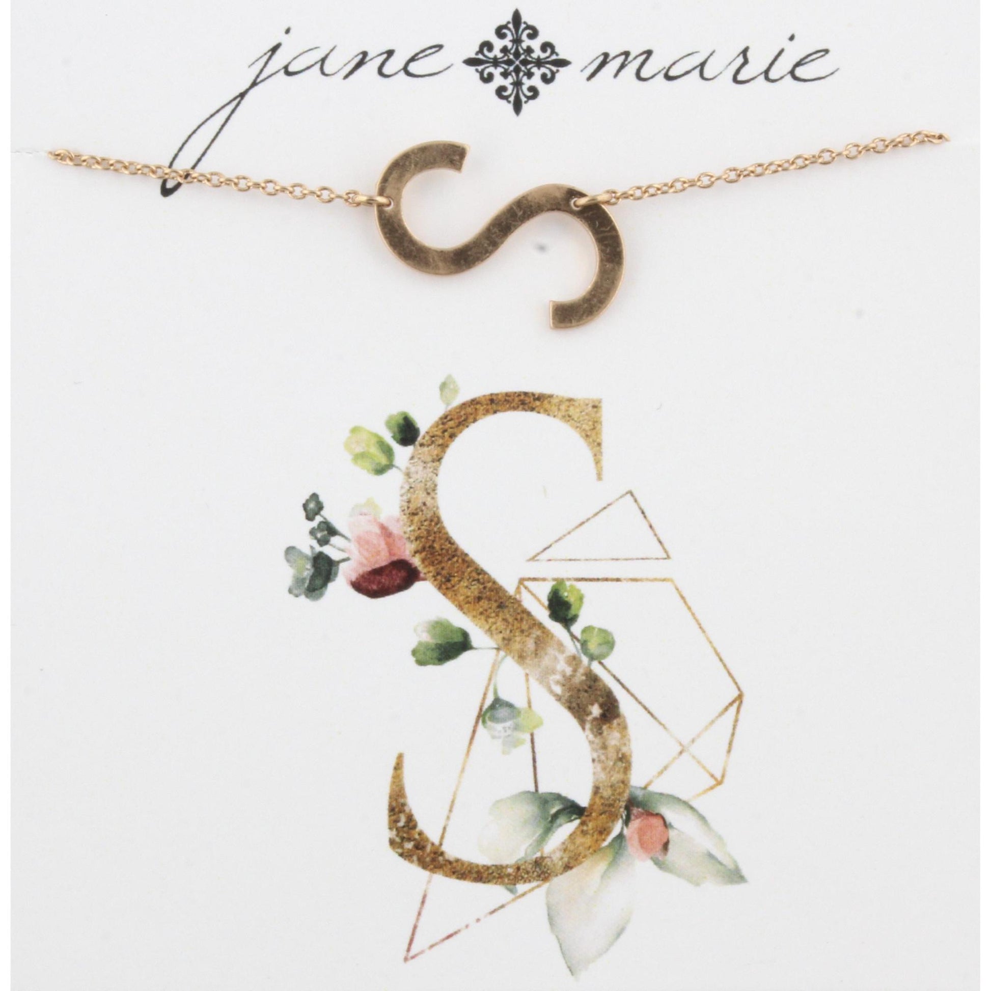 Gold S Initial Bracelet