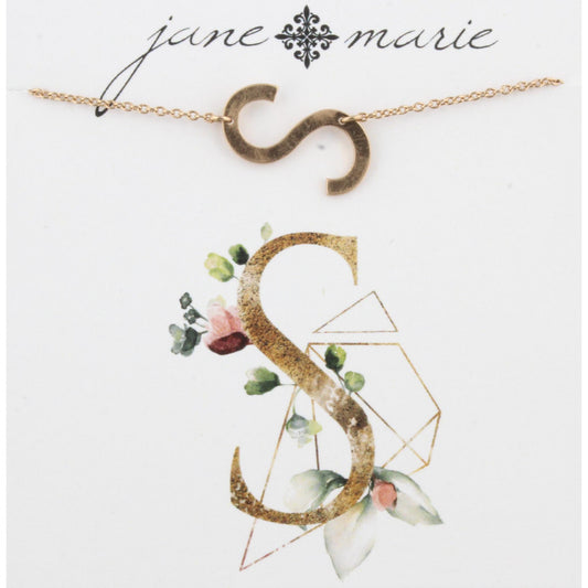 Gold S Initial Bracelet