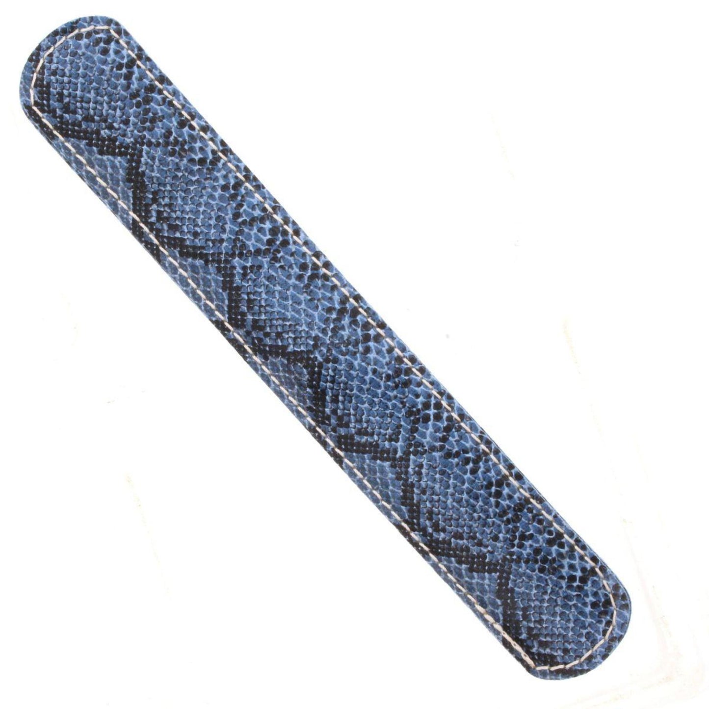Blue Snakeskin Slap Bracelet