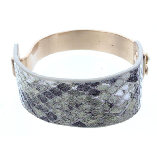 Half Cold Cuff Half Camo Snake Skin Bracelet