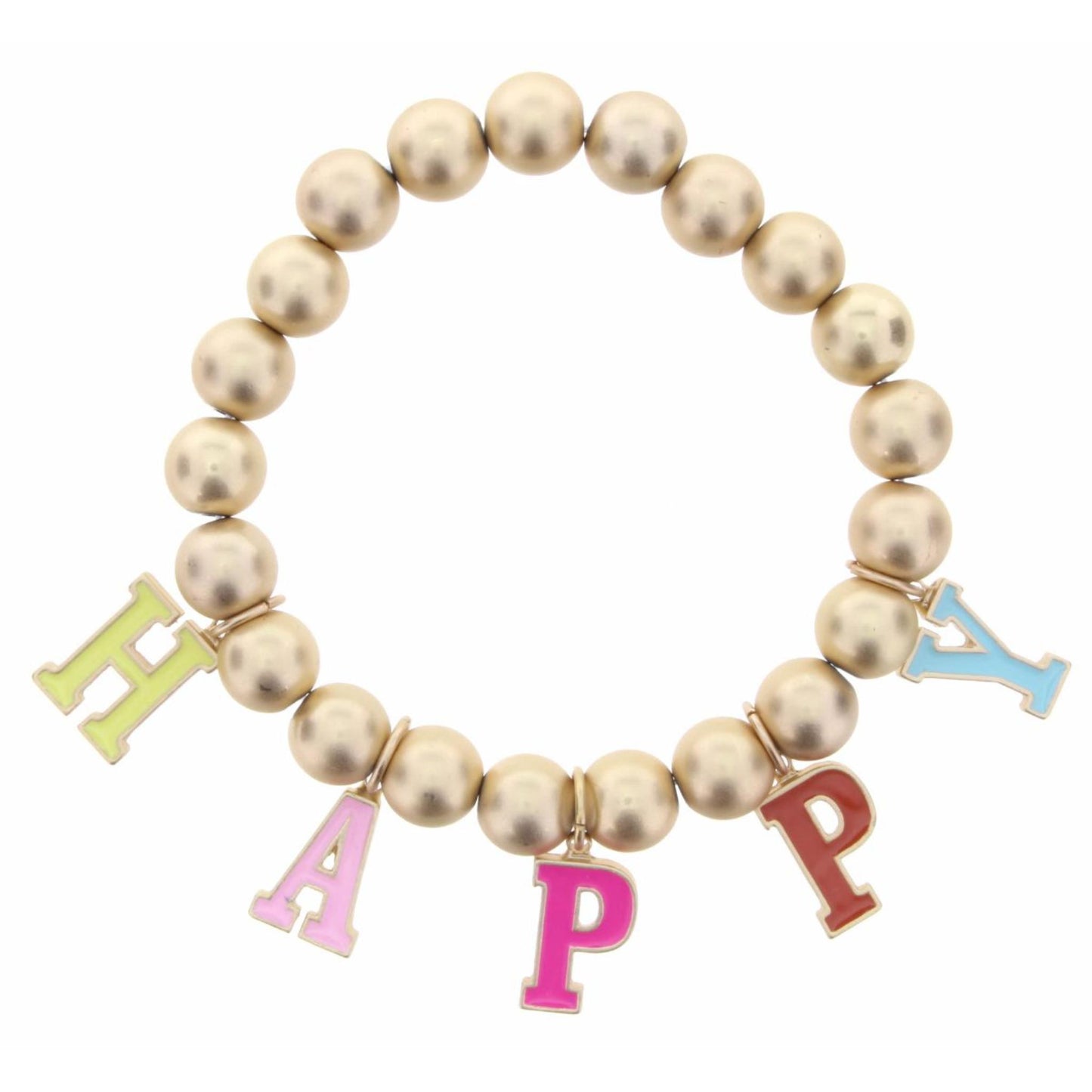 Kids Multi Enamel "Happy" Bracelet