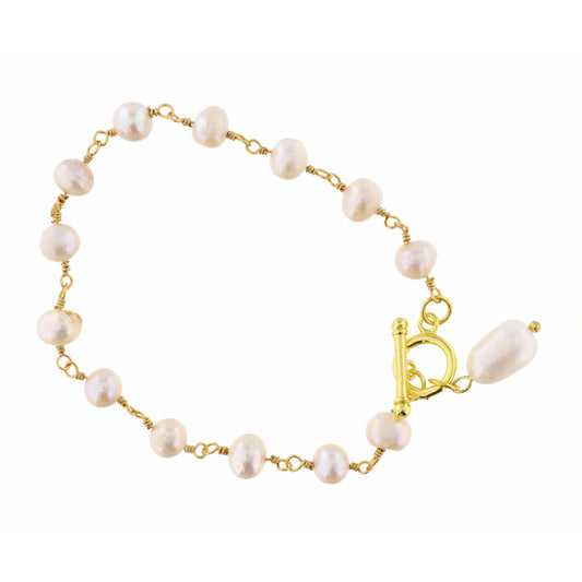 Pearl Oval Bracelet