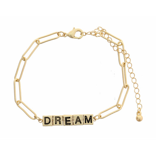 Dream Word Bar Bracelet
