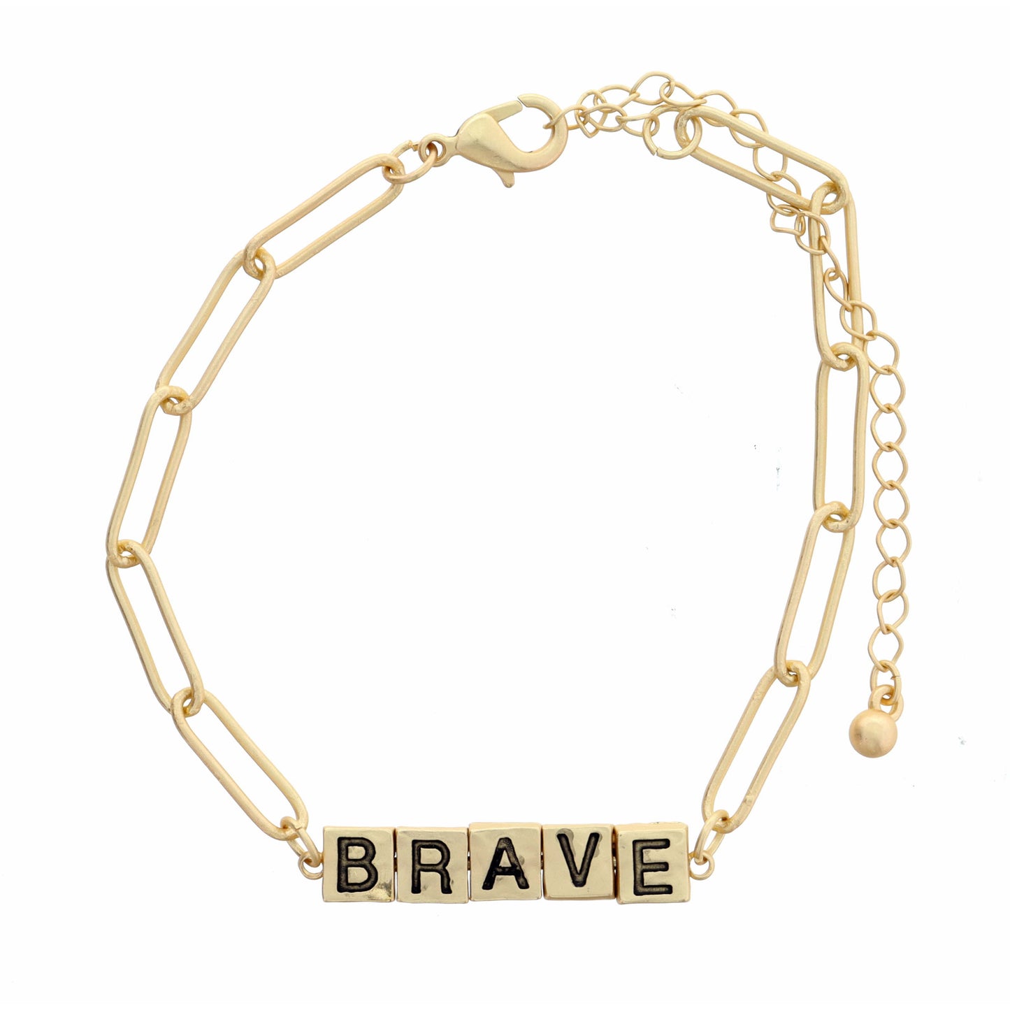 Brave Word Bar Bracelet