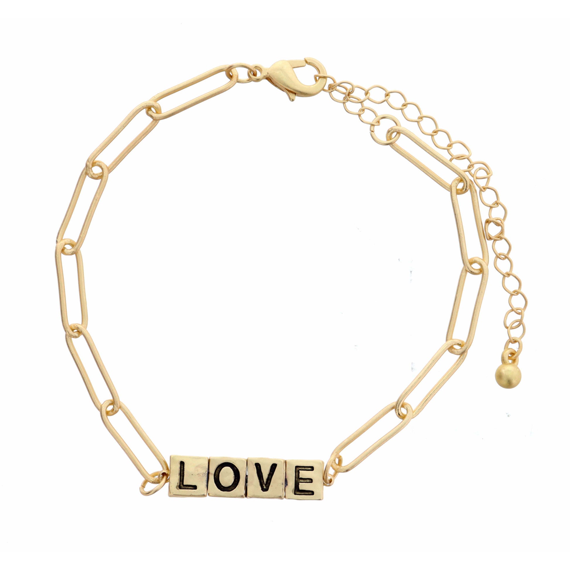 Love Word Bar Bracelet
