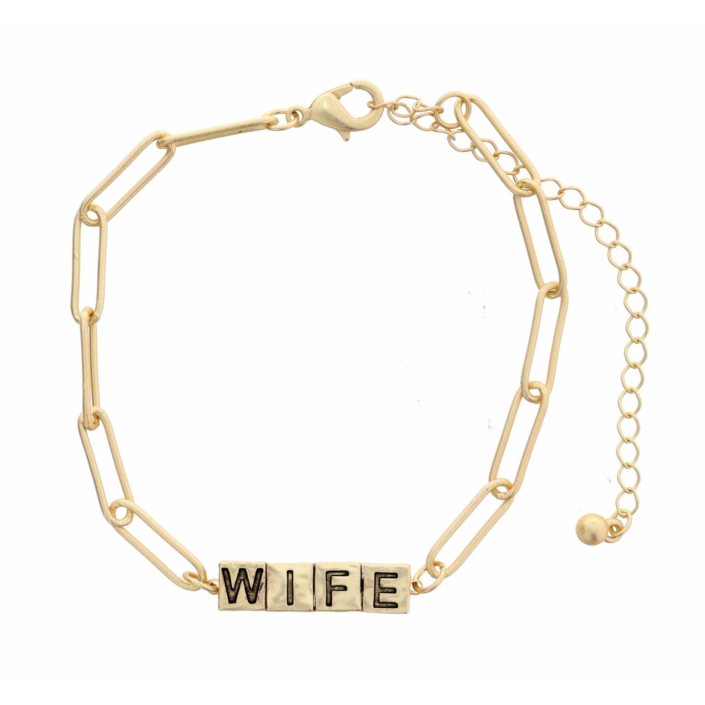 Wife Word Bar Bracelet