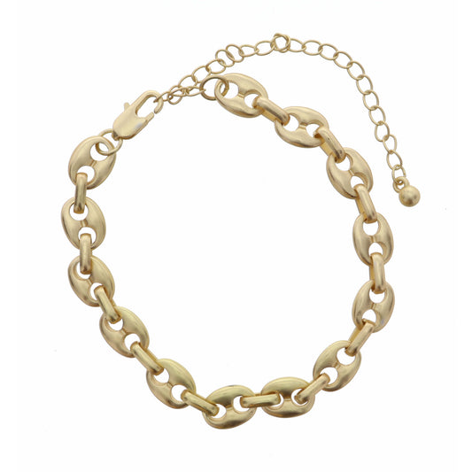 Matte Gold Pop Top Bracelet