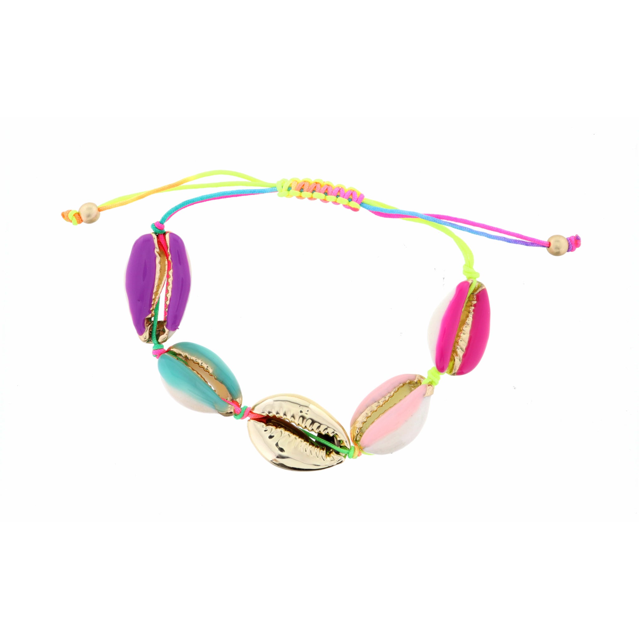Kids Multi Shells on Multi String Bracelet