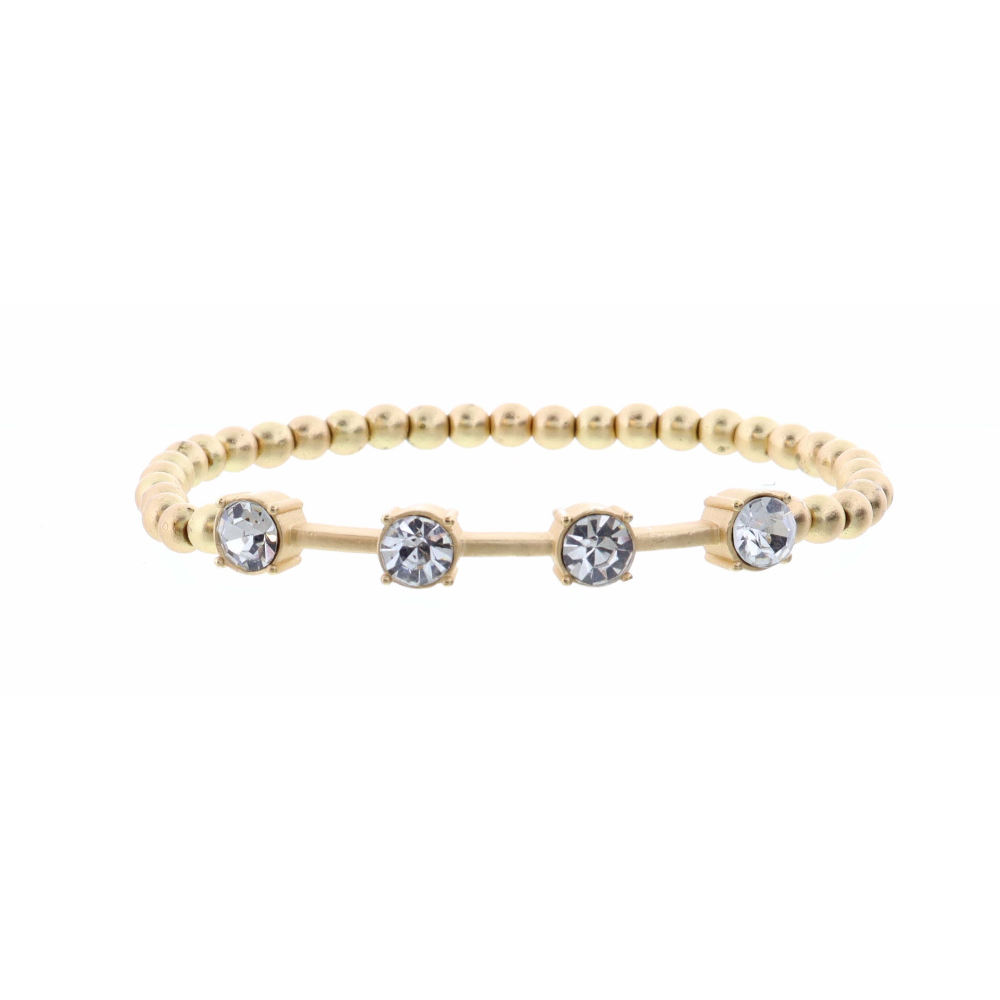 Circle Crystals on Bar Bracelet