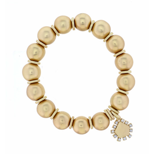 Pentagon with Crystal Accents Bracelet