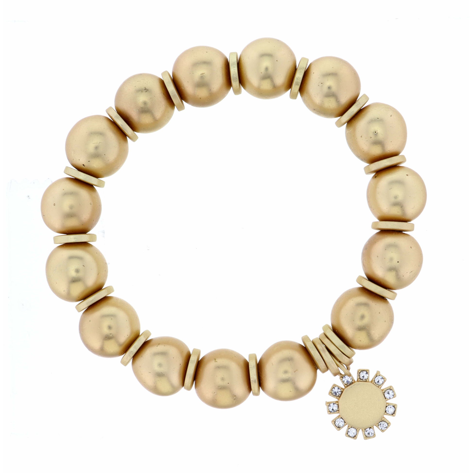 Round with Crystal Accents Bracelet