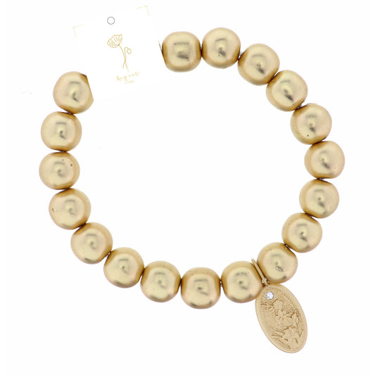 Poppy "August", Floral Oval Bracelet
