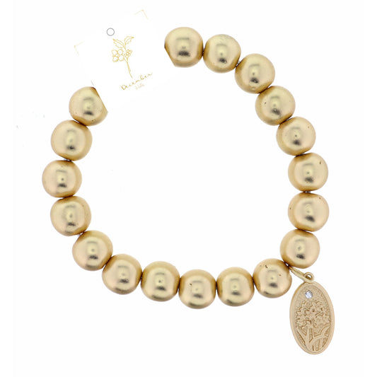 Holly "December", Floral Oval Bracelet