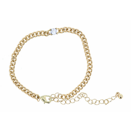 Small Round with Shiny Gold Bracelet