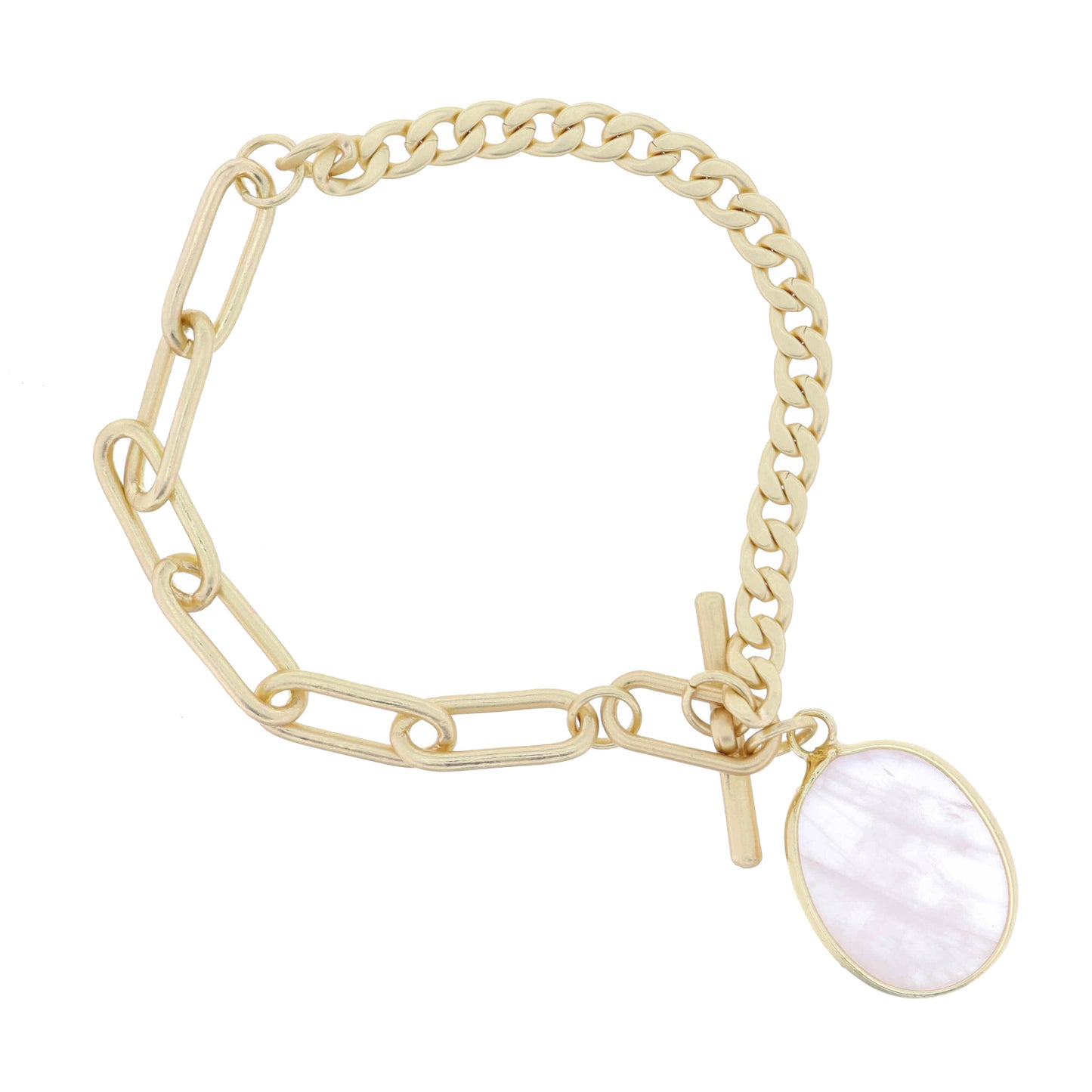 Rose Quartz Pendant Bracelet