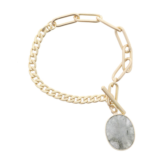 Labradorite Pendant Bracelet