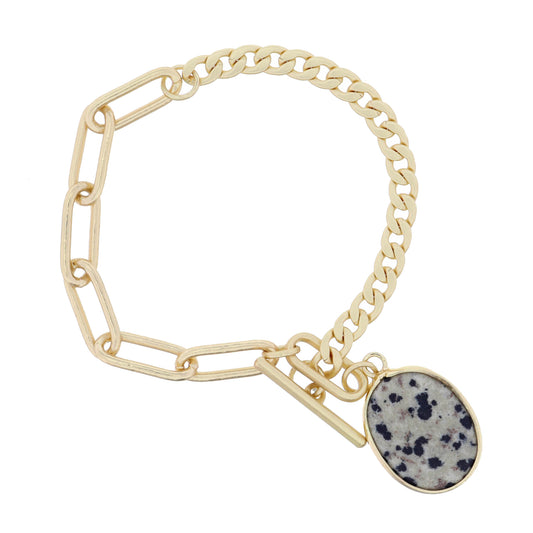 Dalmatian Pendant Bracelet