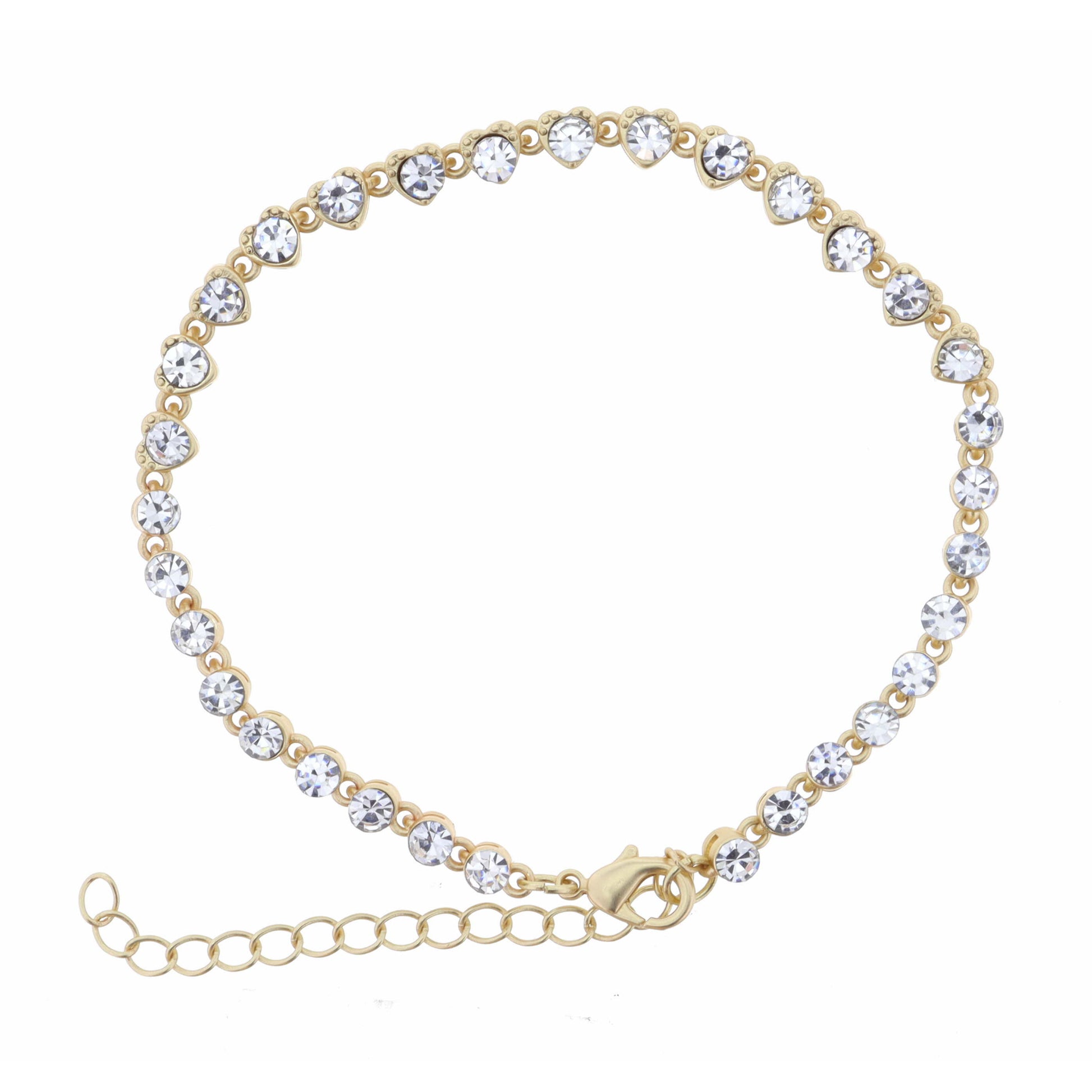 Heart Shaped Bracelet, 2" Ext.