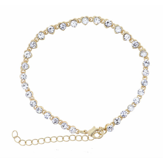 Heart Shaped Bracelet, 2" Ext.