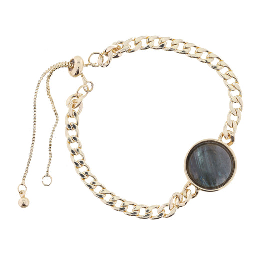 Labradorite Circle Bracelet