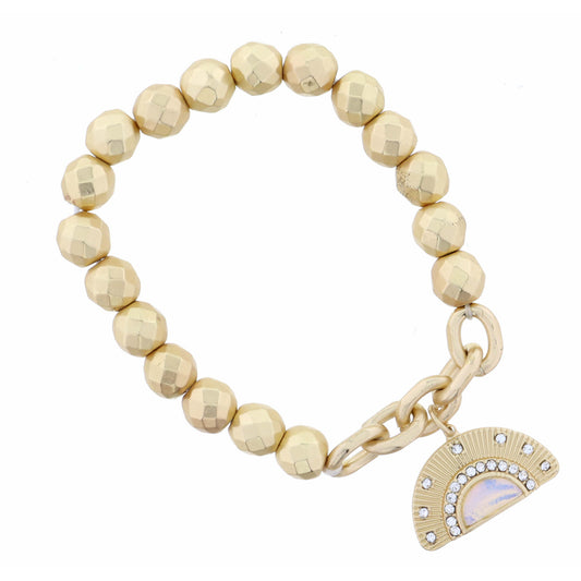 Arch with Half Circle Opalite Bracelet