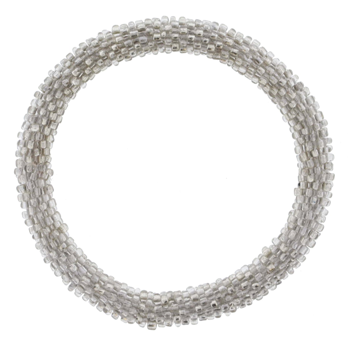 Kids Silver Seed Beaded Bracelet, 6.5" Around