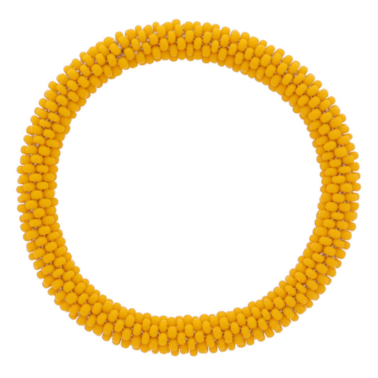 Kids Orange Seed Beaded Bracelet, 6.5" Around