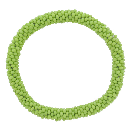 Kids Lime Seed Beaded Bracelet, 6.5" Around