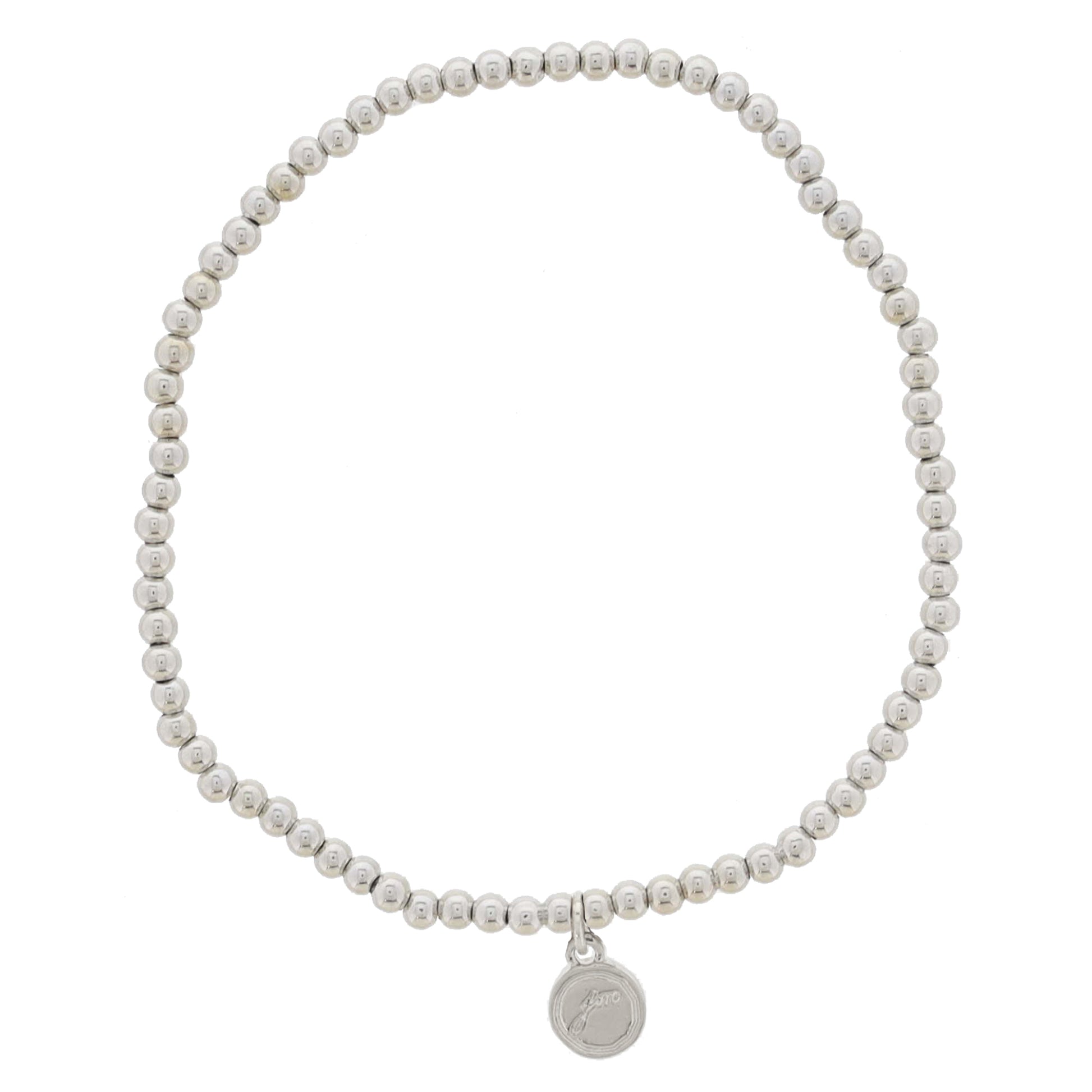 My Golden Chain! 18K White Gold Plated X-Small Ball Beaded Bracelet