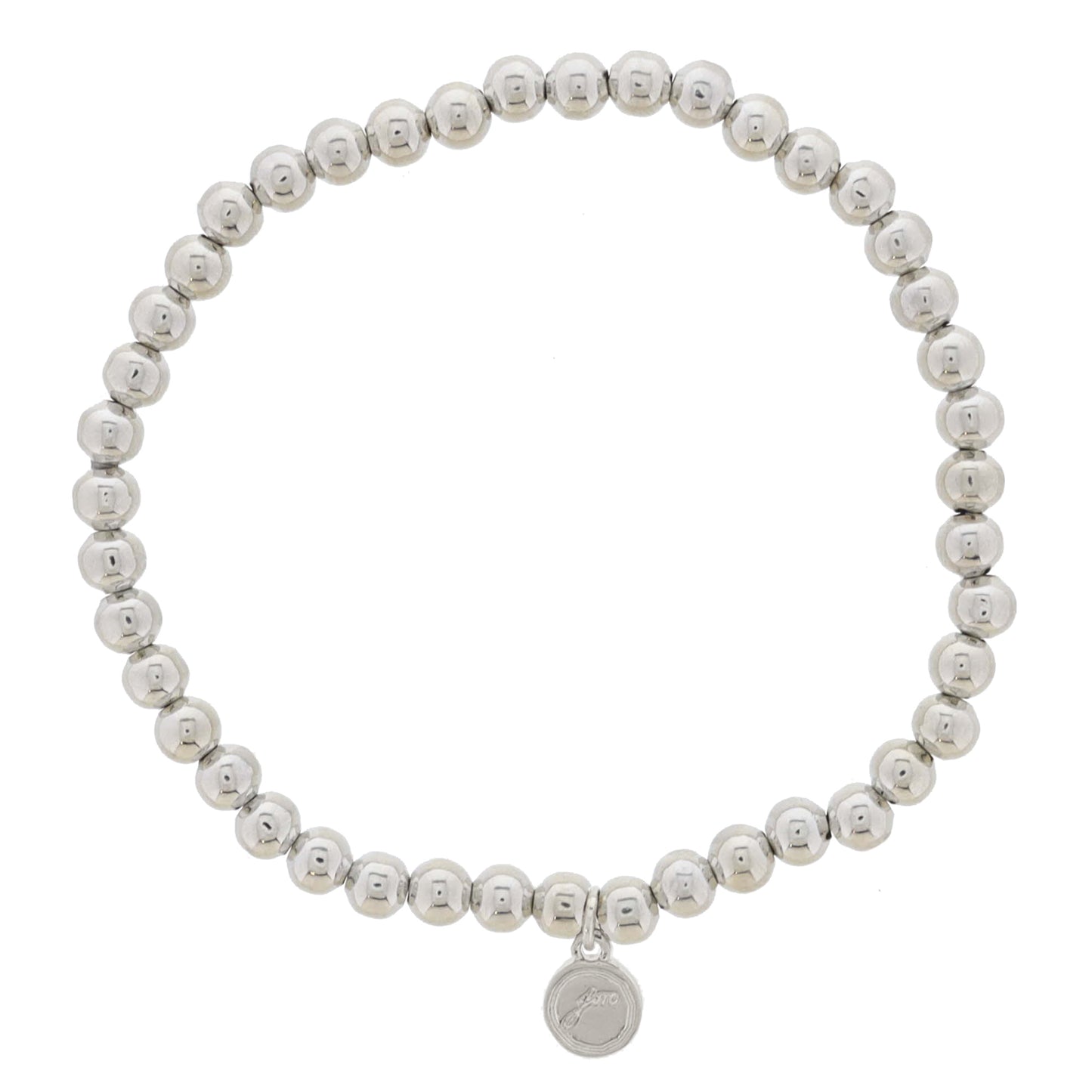 My Golden Chain! 18K White Gold Plated Medium Ball Beaded Bracelet