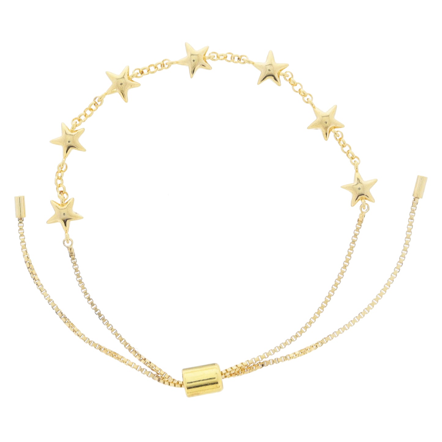 18K Gold Plated Star Chain Bracelet