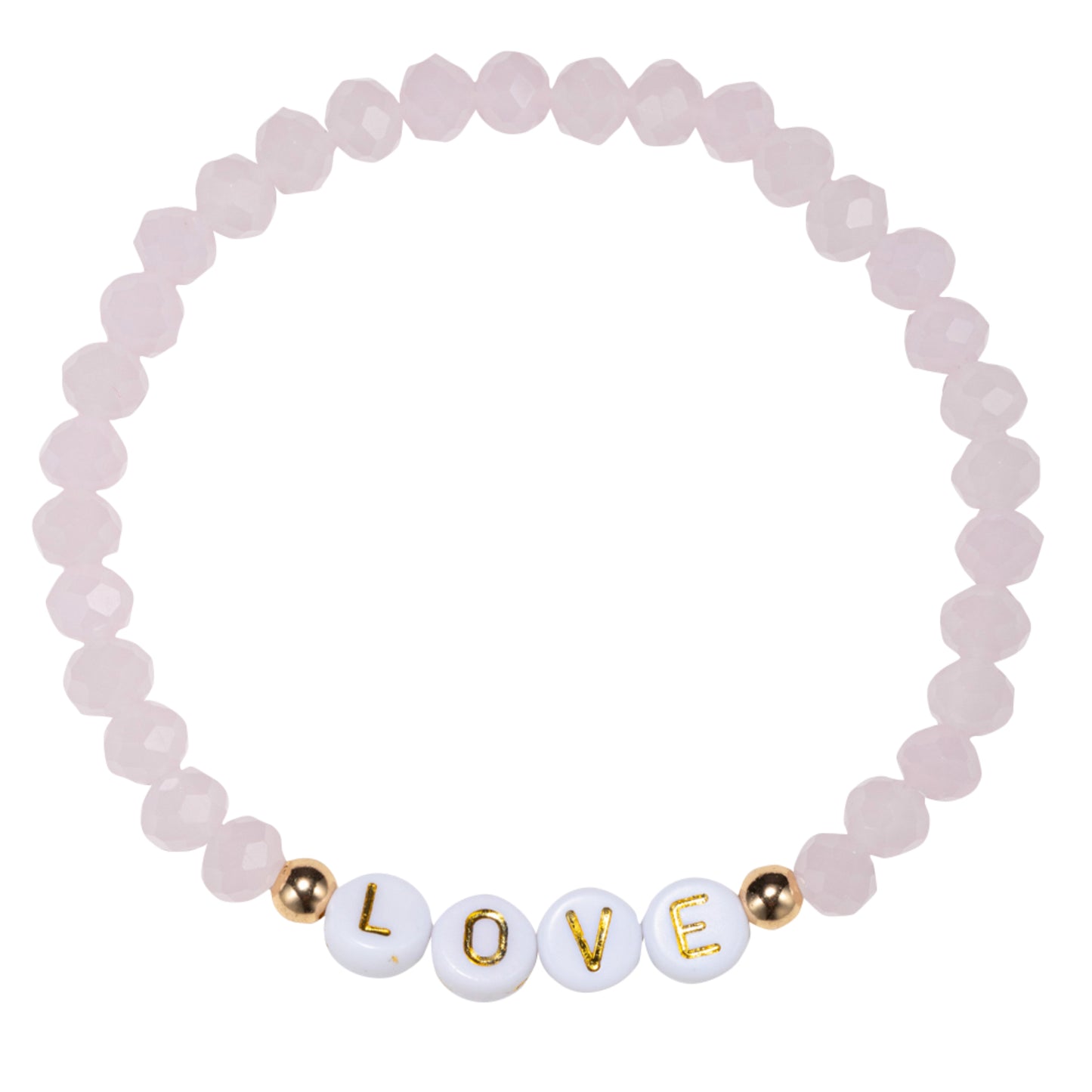 Lavender, Pink, Yellow, Orange, Tq Beaded Stretch Bracelet with Spacers