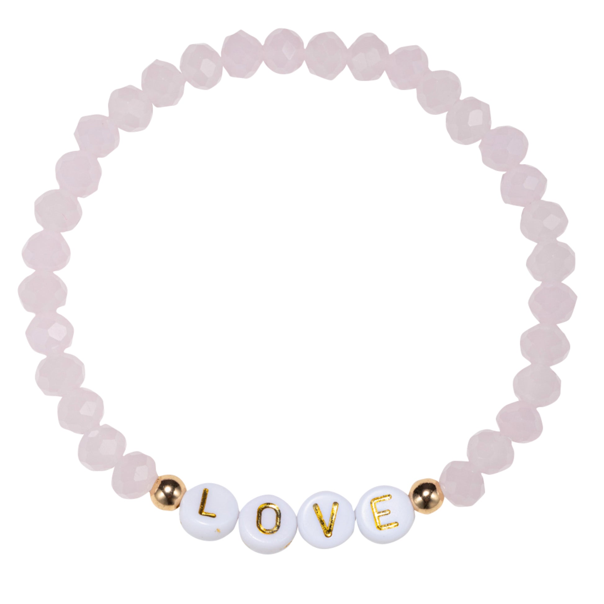 Lavender, Pink, Yellow, Orange, Tq Beaded Stretch Bracelet with Spacers