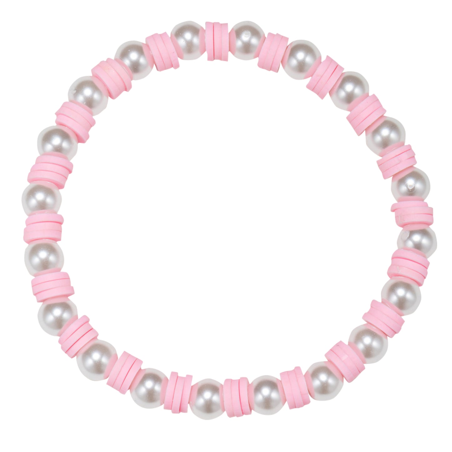 Tq Rubber Beaded Stretch Bracelet